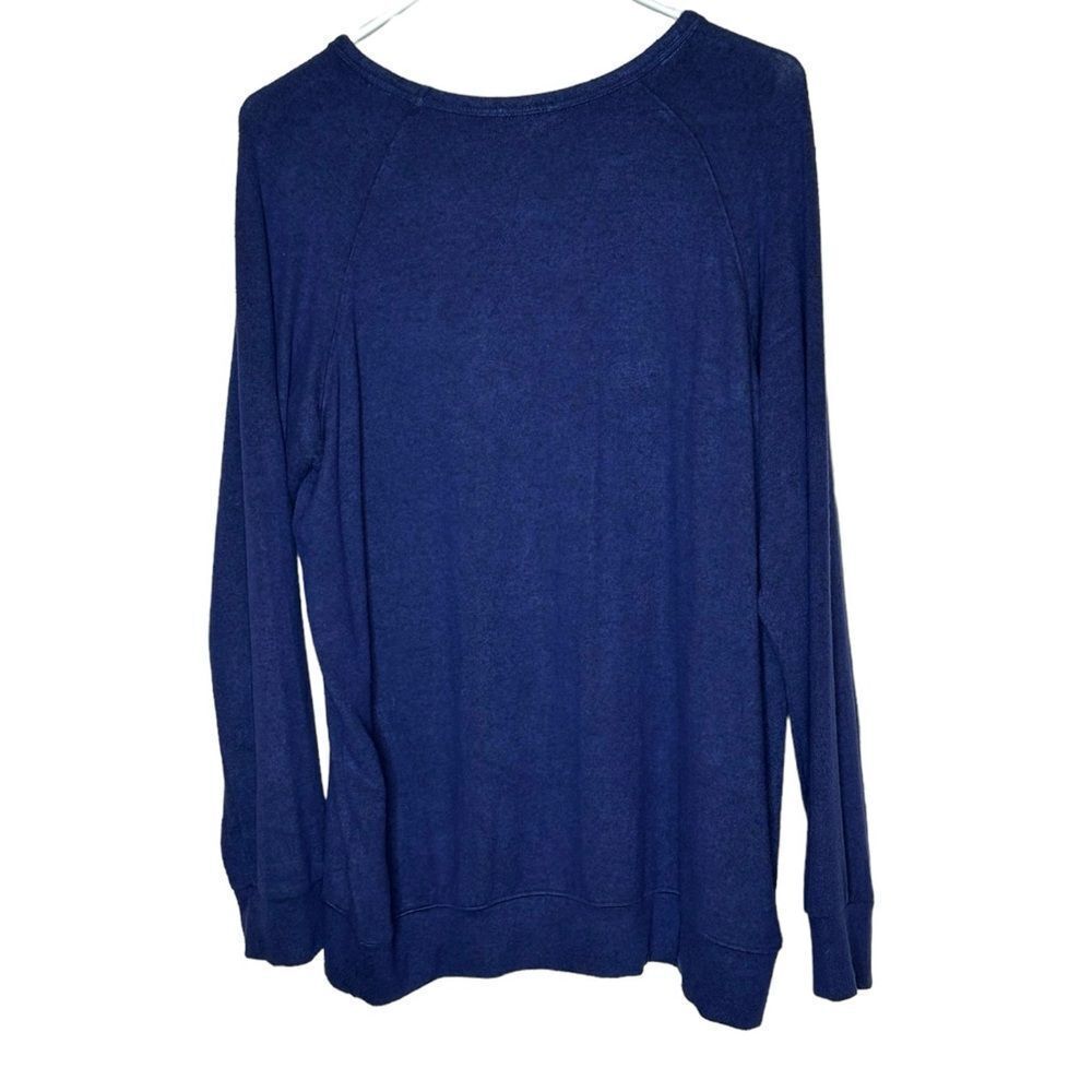 Buffalo David Bitton Crewneck Pullover Sweater Size Large Heather Blue — image 6 of 8